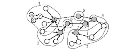 Estructura irregular de una granja de enlaces (Fuente: García Molina y Gyöngyi, 2005)