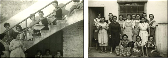 Mujeres trabajadoras de las fábricas de géneros de punto (años 50)
