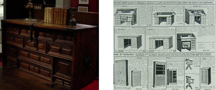 Muebles memoria en la línea del tiempo: de los escritorios galantes del xvii al catálogo comercial del xx.
