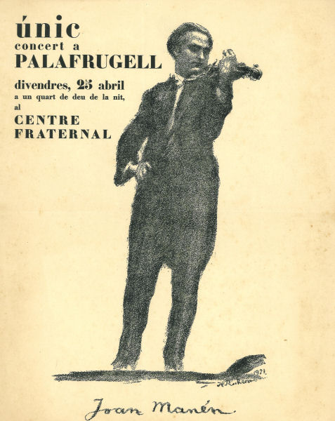 Imagen 2. Cartel de la colección de programas y carteles del Archivo Municipal de Palafrugell