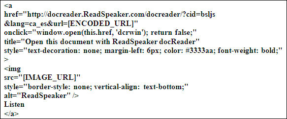 Codi facilitat pel ReadSpeaker