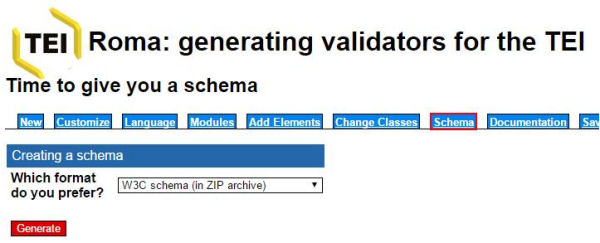 Descarga del sistema de validación para el esquema XML personalizado