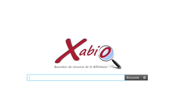 Figura 3. Página principal de la herramienta de descubrimiento, Xabio, implantada por la Biblioteca de la Universidad de Murcia
