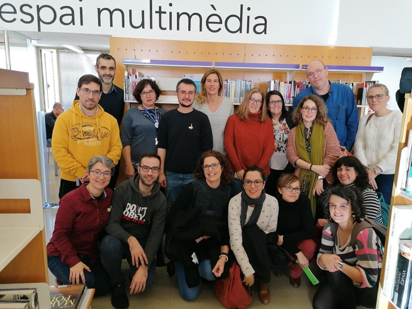 Figura 1. Grupo de Trabajo, reunión del 24/01/2020, Biblioteca Nou Barris (Barcelona)