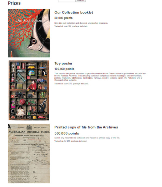 Rewards in The arcHIVE