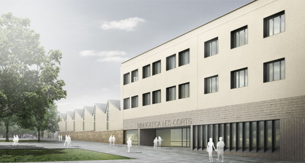 Biblioteca Montserrat Abelló i Soler: vista exterior