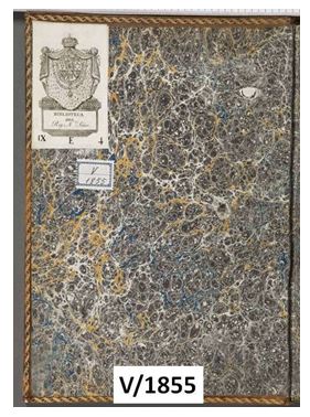 Figura 7. Guardes de paper model imperi o Stormont Font: Real Biblioteca